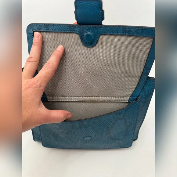 Fossil Blue and Green Satchel Bag - Picture 9 of 13